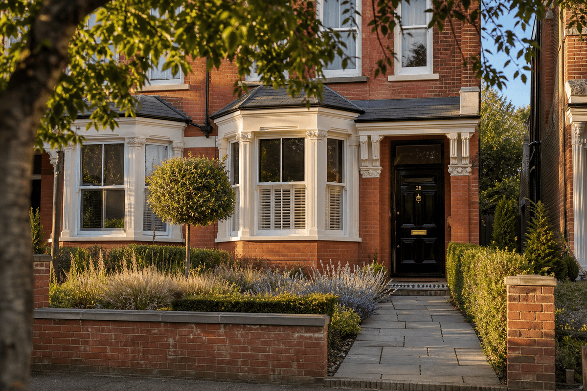 A UK property with a Planaroo renovation report overlaid.